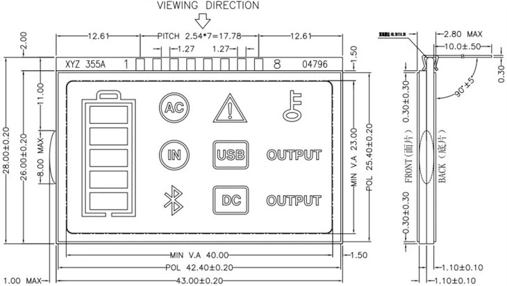 VA LCD display factory